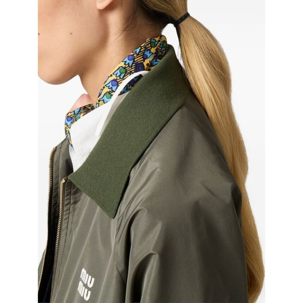 Miu Miu Women Zipped Blouson Jacket - Picture 3 of 6